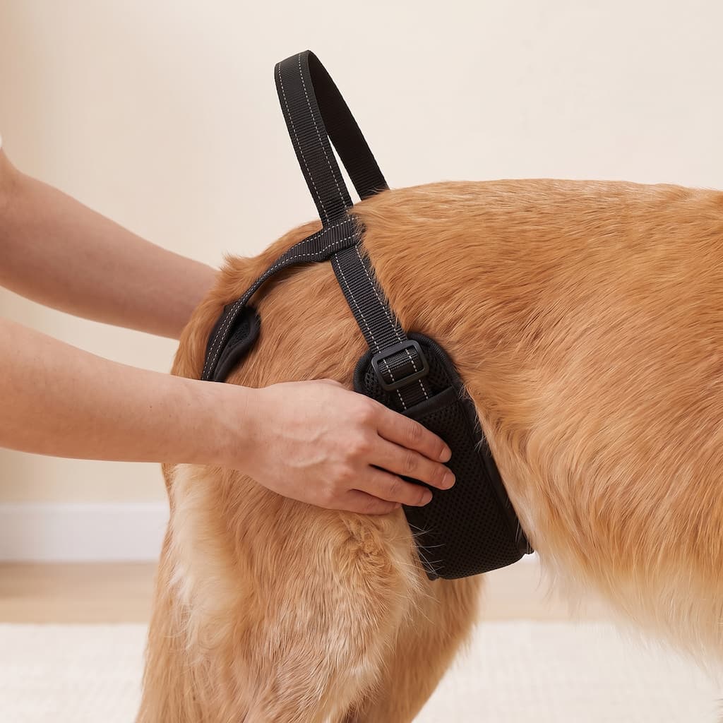 Step 2: center and snug the strap