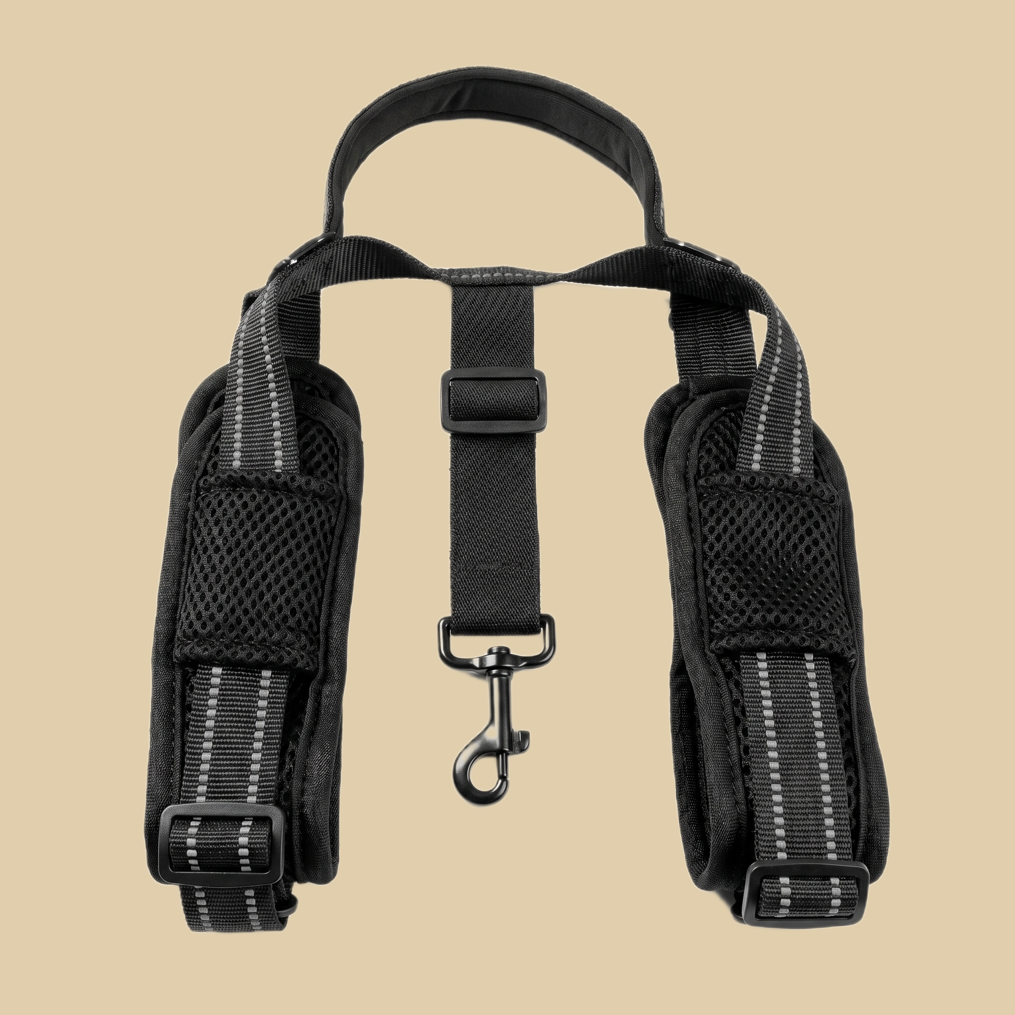 Comparison chart: the sling checks every box — won't slide off, on in 10 seconds, saves your back, no chafing, pee/poop friendly — where cheap slings and towels fail.